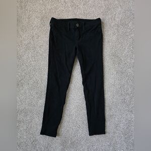 American Eagle Outfitters Super Stretch Black Jeggings Jeans Sz 4 Short